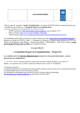 Consultant Expert en Communication – Projet JT