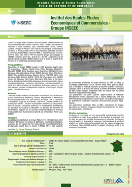 Inseec paris - Campus France