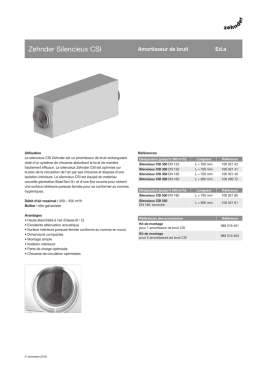 Zehnder Silencieux CSI