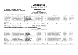 vincennes - Resultat PMU