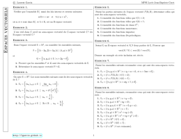 Espa ces vectoriels