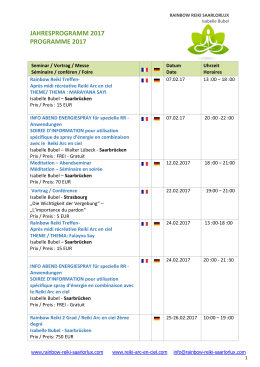jahresprogramm 2017 programme 2017 - Rainbow