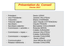 Présentation du Conseil - maisondumail