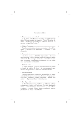 Table des matières - Editions de Minuit