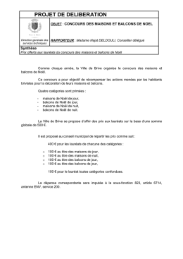 concours des maisons et balcons de noel