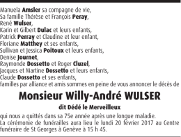 Monsieur Willy-André WULSER