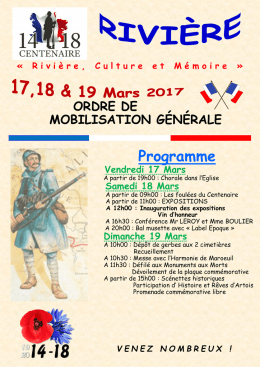 R ivi &egrave; re , C ultureet M &eacute; moire