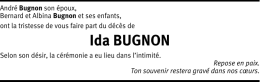 Ida BUGNON