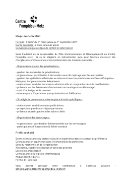 Stagiaire evenementiel-mars 2017