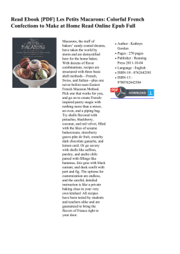 Read Ebook  Les Petits Macarons: Colorful