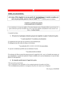 Qu`est-ce que la vie intérieure