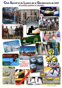20 activit&eacute;s sportives et culturelles