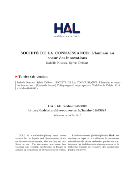 rapport société de la co - Hal-SHS