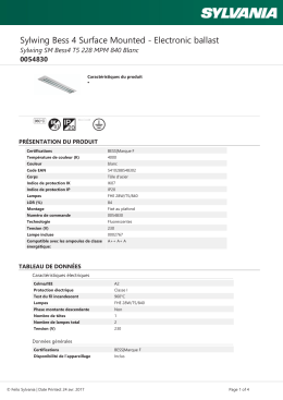 Sylwing SM Bess4 T5 228 MPM 840 Blanc