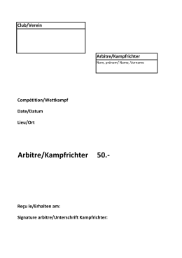 Arbitre/Kampfrichter 50.