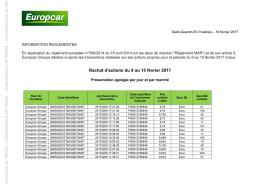 CO MMUN IQUE DE PR ESSE – CO MMUN