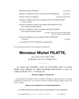 Monsieur Michel PILATTE,