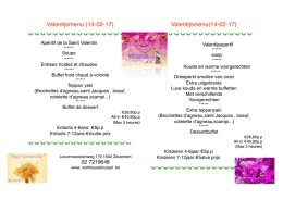 Valentijsmenu (14-02-17)