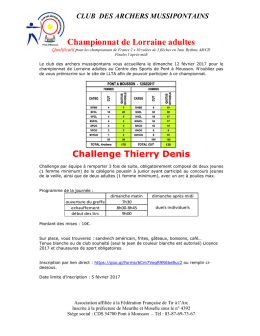 Mandat - Ligue Lorraine de Tir à l`Arc