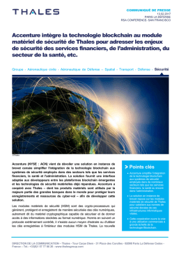 Accenture intègre la technologie blockchain au module