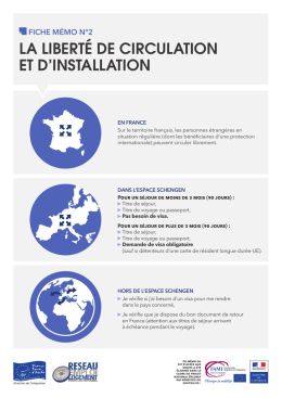 la liberté de circulation et d`installation