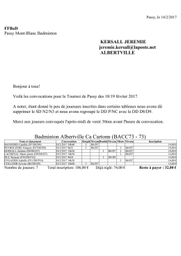ce lien - bienvenue sur le site du passy mont blanc badminton