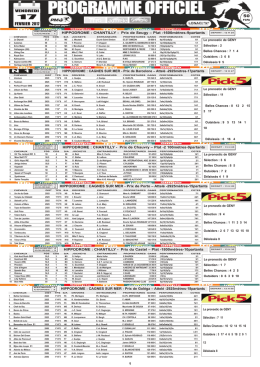 courses du jour