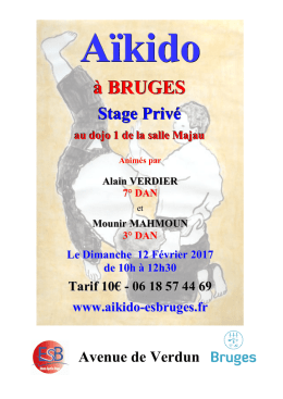 Affiche - Campus A&iuml;kido