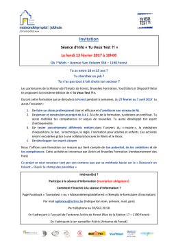 Invitation - CPAS de Forest