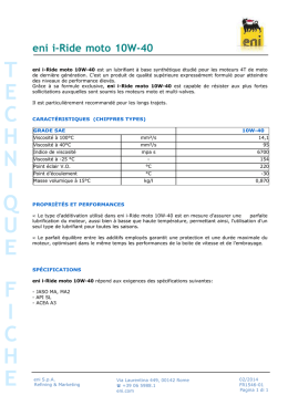 eni i-Ride moto 10W-40