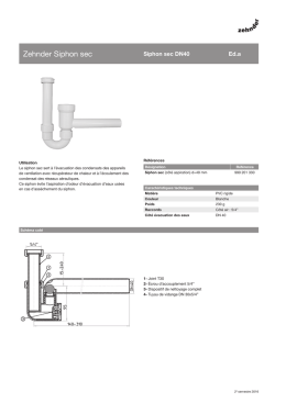 Zehnder Siphon sec