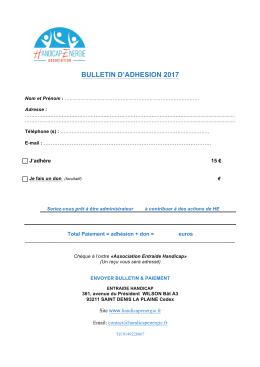 bulletin d`adhesion 2017