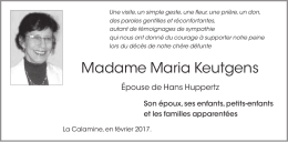 Madame Maria Keutgens - Grenz-Echo