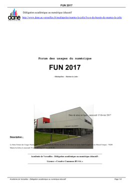 FUN 2017 du bassin de Mantes-la-Jolie