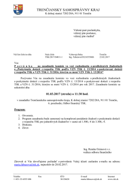 PDF - Trenčiansky samospr&aacute;vny kraj