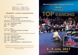 XXV. ročník TOP Dancing