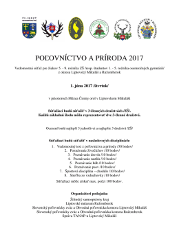 poľovníctvo a príroda 2017 - Liptovské múzeum v Ružomberku