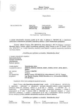 Cestička pre cyklistov a chodn&iacute;k, Salezi&aacute;nska ulica, pre