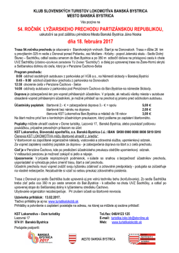 54. ročn&iacute;k Lyžiarskeho prechodu