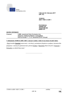 15100/16 ADD 1 REV 2 COR 1 esh/kba 1 GIP 1B V dokumente