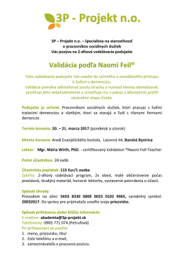 Pozv&aacute;nka - 3p