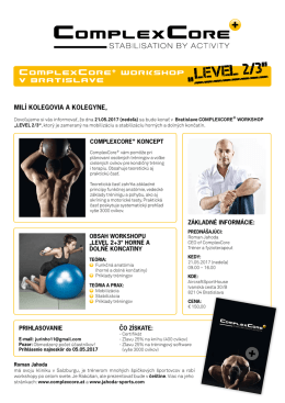complexcore+ workshop v bratislave