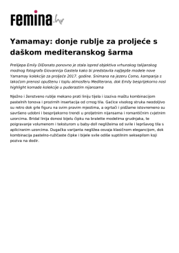 Yamamay: donje rublje za proljeće s daškom