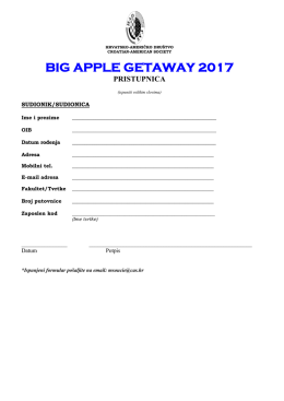 big apple getaway enrollment form