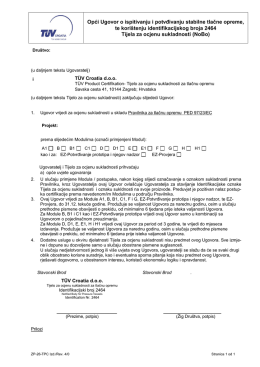 Opci Ugovor o potvrđivanju tlačne opreme 131 KB PDF
