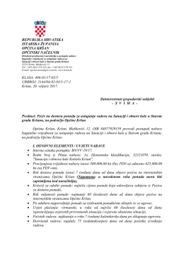 Poziv za dostavu ponuda