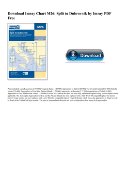 Imray Chart M26: Split to Dubrovnik by
