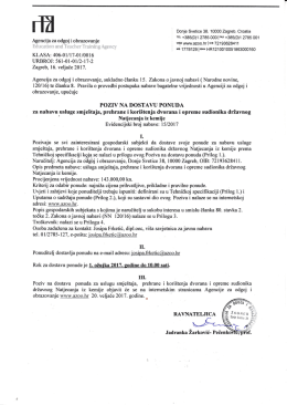 poziv na dostavu ponuda i. - Agencija za odgoj i obrazovanje