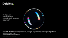 Da li je vaše razumijevanje profitabilnosti balon od