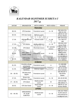 pogledaj kalendar - oldtimer klub kurbla